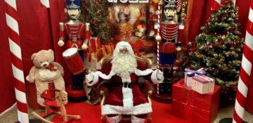 stand photo de noel